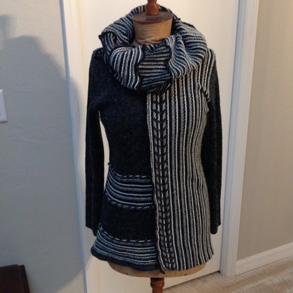 Black and White Cozy Sweater